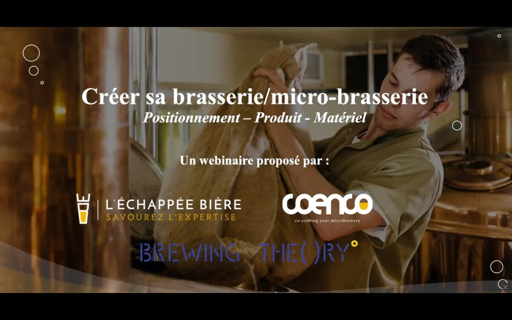 Webinaire : Créer et développer sa microbrasserie